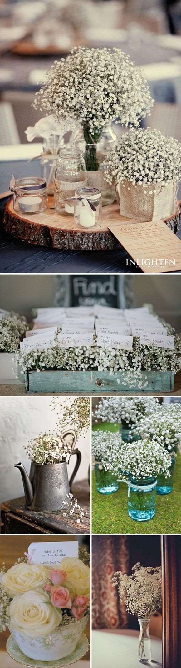arranjo simples de flores do campo para decoração de casamento