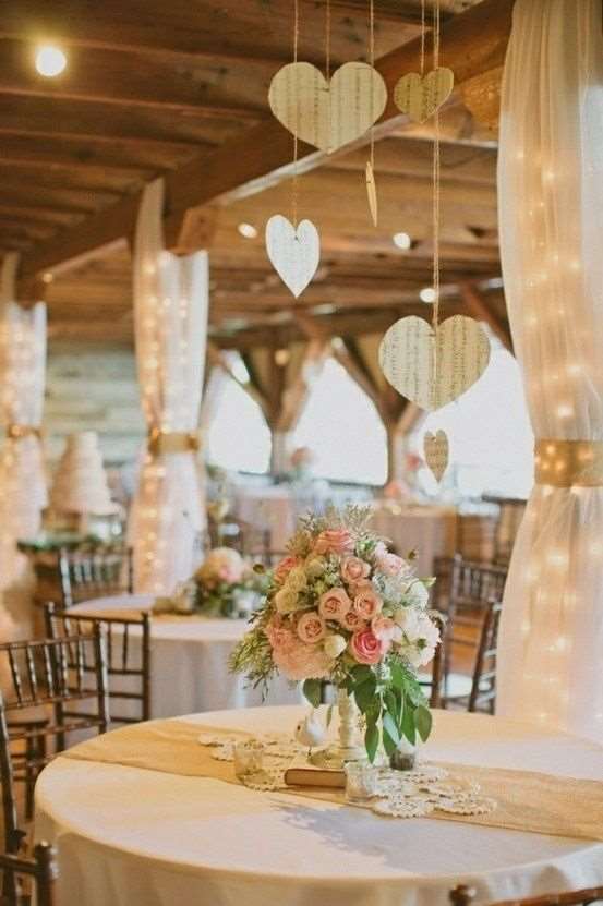 decoração simples de mesa de casamento