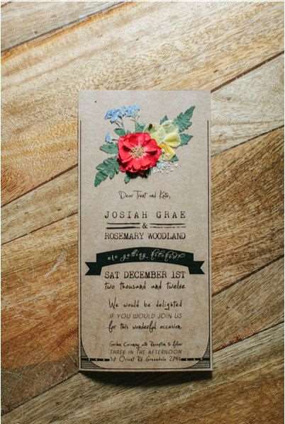 convite para casamento floral